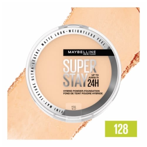 Polvo compacto Superstay Full coverage 24H (tono 128) 6g Maybelline