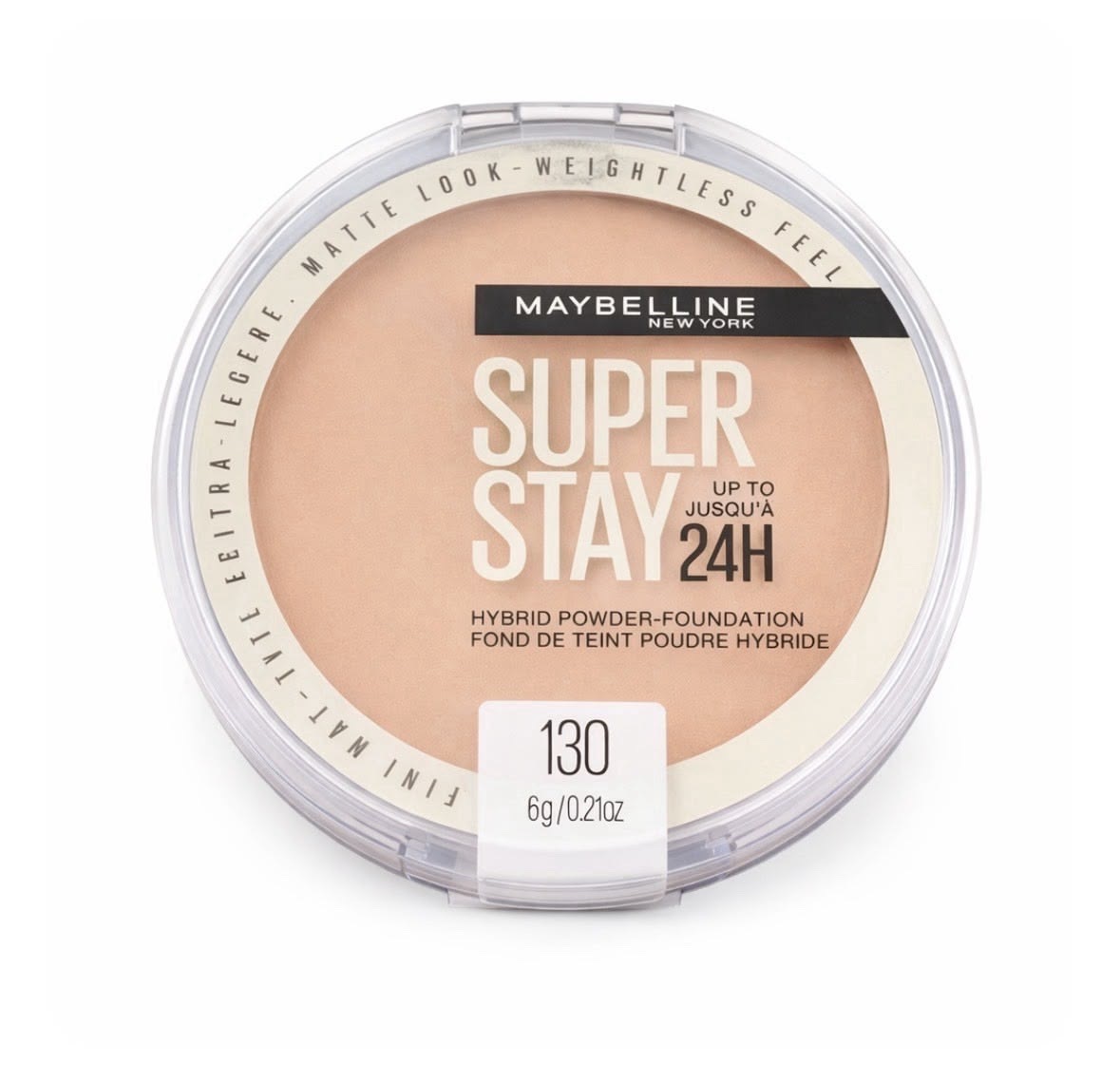 Polvo compacto Superstay Full coverage 24H (tono 130) 6g Maybelline